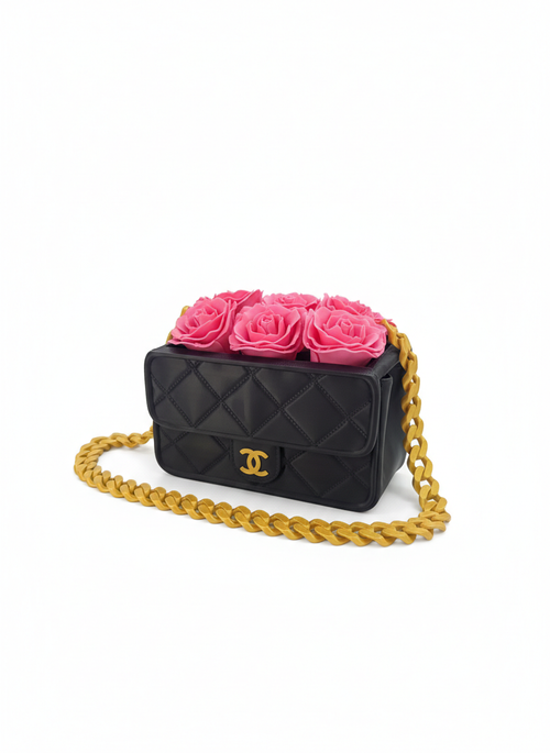 Luxury Designer-Inspired Rose Purse Gift Box | Elegant Floral Keepsake | Realtor & Wedding Gift